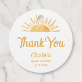 こ来この息子の赤ちゃんシャワー フェイバータグ (正面)