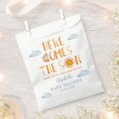 こ来この息子の赤ちゃんシャワー フェイバーバッグ (クリップ留めされた状態)