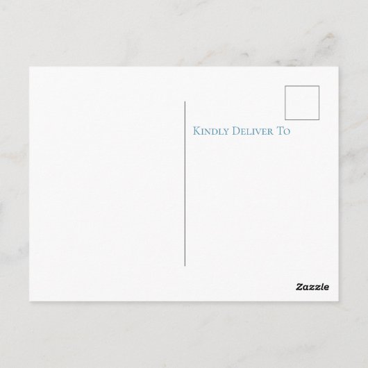 こ来この息子の赤ちゃんシャワー ポストカード (裏面)