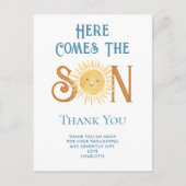 こ来この息子の赤ちゃんシャワー ポストカード (正面)