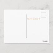 こ来この息子の赤ちゃんシャワー ポストカード (裏面)