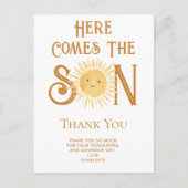 こ来この息子の赤ちゃんシャワー ポストカード (正面)