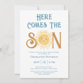 こ来この息子の赤ちゃんシャワー 招待状 (正面)