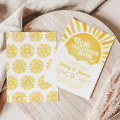 こ来この息子は私のサンシャインベビーシャワー 招待状