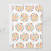 こ来この息子は私のサンシャインベビーシャワー 招待状 (裏面)