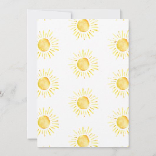 こ来この息子よ!ベビーシャワー招待状 招待状 (裏面)