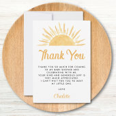 こ来この息子サンベイビーシャワーありがとう サンキューカード