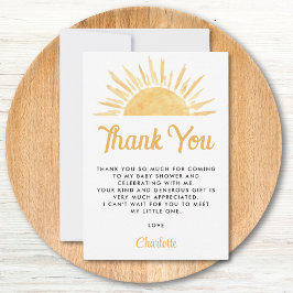 こ来この息子サンベイビーシャワーありがとう サンキューカード