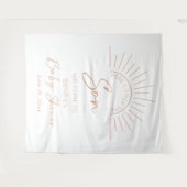 こ来この息子ボホ赤ちゃんシャワー タペストリー (正面(横))