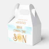 こ来この息子ボホ赤ちゃんシャワー フェイバーボックス (裏面サイド)