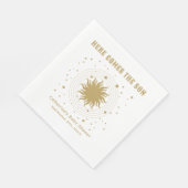 こ来この息子 |天の赤ちゃんシャワー スタンダードランチョンナプキン (角)