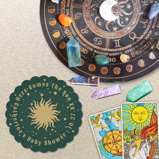 こ来この息子 |天の赤ちゃんシャワー ペーパーコースター