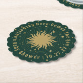 こ来この息子 |天の赤ちゃんシャワー ペーパーコースター (アングル)