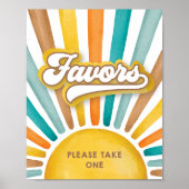 こ来この息子 |赤ちゃんシャワーの好意サイン ポスター (正面)