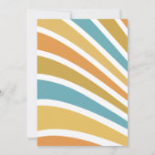 こ来この息子 | Boho Sunshine赤ちゃんシャワー 招待状 (裏面)