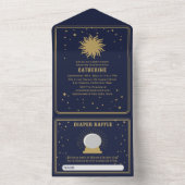 こ来この息子 | Sunタロットベビーシャワー オールインワン招待状 (内側)