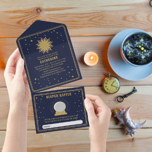 こ来この息子   Sunタロットベビーシャワー オールインワン招待状