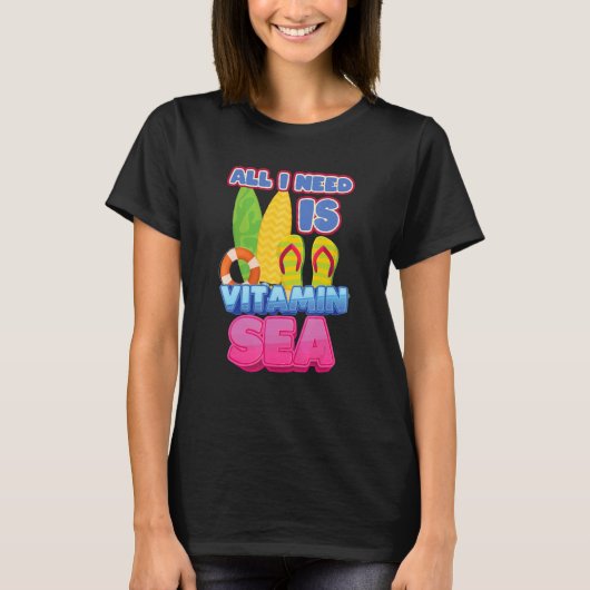 こ来この日はビタミン海 Tシャツ (正面)