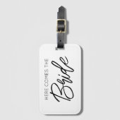 こ来この花嫁の結婚バチェロレッテおもしろい ラゲッジタグ (正面縦)