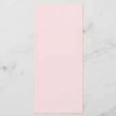 こ来この花嫁 メニュー (裏面)