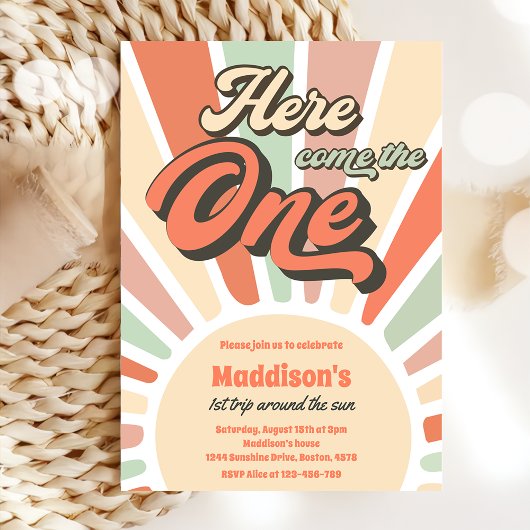 こ来この1日の誕生日 招待状