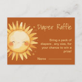 こ来このSun boho赤ちゃんシャワーエンクロージャカード エンクロージャーカード (正面)