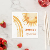 こ来このSun boho赤ちゃんシャワーエンクロージャカード スタンダードカクテルナプキン (インサイチュ)