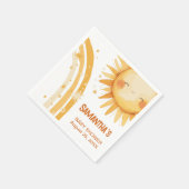 こ来このSun boho赤ちゃんシャワーエンクロージャカード スタンダードカクテルナプキン (角)