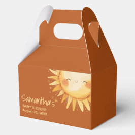 こ来このSun boho赤ちゃんシャワーエンクロージャカード フェイバーボックス