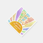 こ来これ!レトロボホサン1歳の誕生日 スタンダードカクテルナプキン (角)