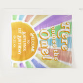 こ来これ!レトロボホサン1歳の誕生日 タペストリー (正面(横))