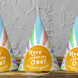 こ来これ！レトロボホサン1歳の誕生日 パーティーハット