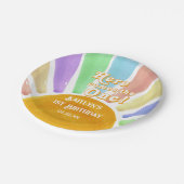 こ来これ!レトロボホサン1歳の誕生日 ペーパープレート (アングル)