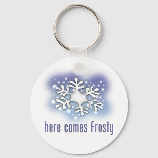 こ来こ霜の降りた キーホルダー (正面)