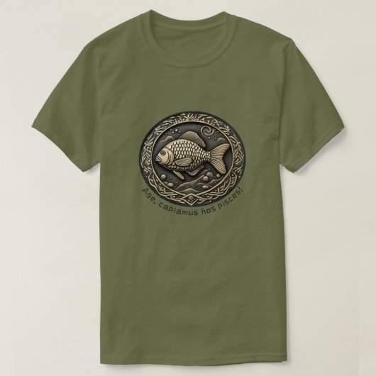 こ来の魚を捕まえようぜ Tシャツ (デザイン正面)