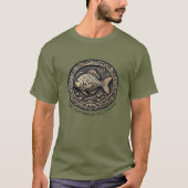 こ来の魚を捕まえようぜ Tシャツ (正面)