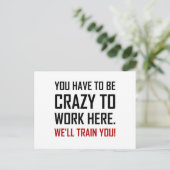 こ熱狂するこで修業するおもしろい ポストカード (スタンド正面)