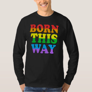 こ生まれこの方法ゲイプライドLGBTレインボーレトロヴィンテージ Tシャツ