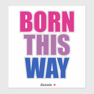 こ生まれこの方法Bisexual BiプライドLGBTQ シール