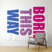 こ生まれこの方法Bisexual BiプライドLGBTQ タペストリー (インサイチュ(横))