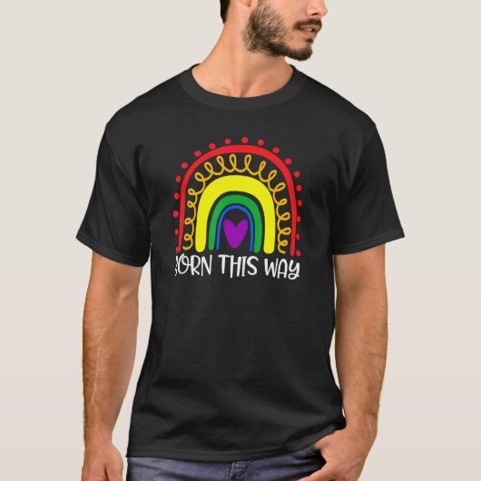こ生まれこの方法Lgbtプライドゲイ Tシャツ (正面)