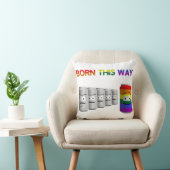 こ生まれそLGBTレインボーストライプー クッション (椅子)