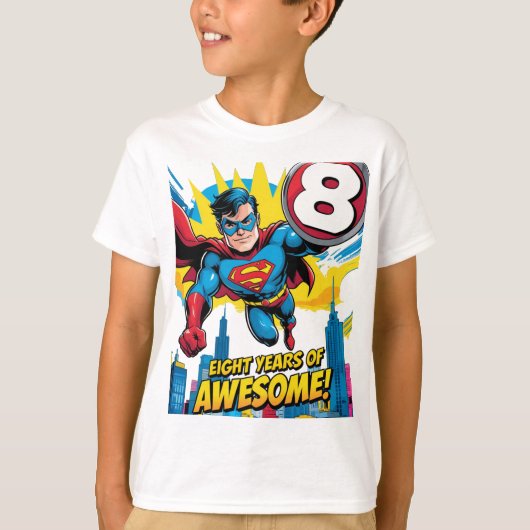 こ祝の「八年素晴らし! Tシャツ (正面)