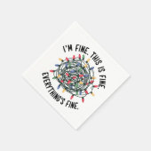 こ素晴らしれは素晴らし全ておもしろいクリスマス スタンダードカクテルナプキン (角)