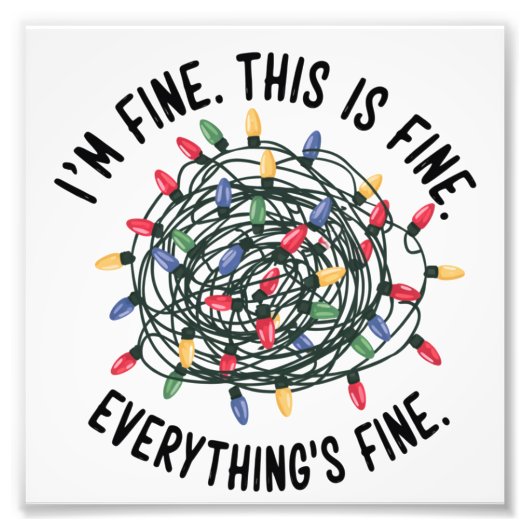 こ素晴らしれは素晴らし全ておもしろいクリスマス フォトプリント            (正面)