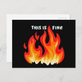 「こ素晴らしれ」(白+火と炎) ポストカード (正面/裏面)