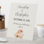 こ素朴こで始まった後ずっと幸せに秋の結婚式 台座サイン (インサイチュ)