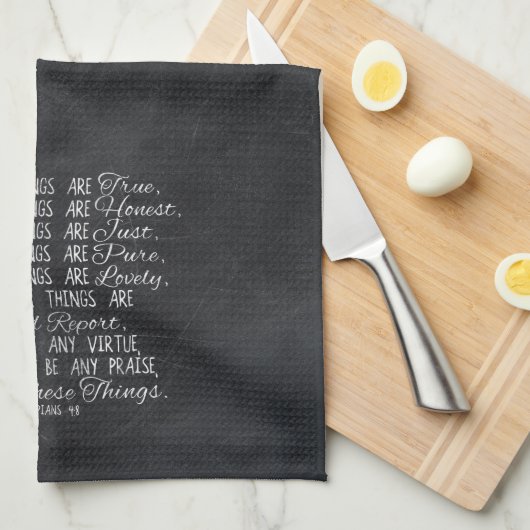 こ考えの件についてキリスト教の聖書聖なる書物、 経典 キッチンタオル (四つ折り)