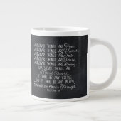 こ考えの件についてキリスト教の聖書聖なる書物、 経典 ジャンボコーヒーマグカップ (右)