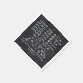 こ考えの件についてキリスト教の聖書聖なる書物、 経典 スタンダードカクテルナプキン (角)